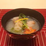 日本料理 吟 - クエと海老芋の聖護院蕪摺り流し