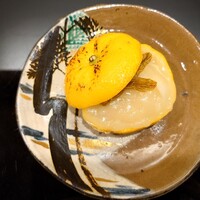 澤田 - 自家製胡麻豆腐 　　月光百合根 柚子 　