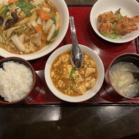 中国料理 青冥 堂島本店 - 焼きそばセット ¥1,150