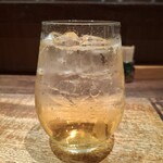 鳥茂 - 梅酒　ソーダ割り　3年