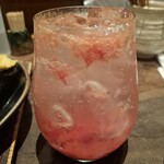 鳥茂 - 梅干し　ソーダ割り