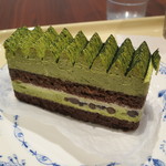 ドトールコーヒーショップ - 抹茶と小豆のケーキ