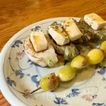 炭火焼鳥 さんぽ - ■銀杏 ￥275 ■焼きカブクリームチーズ ￥250（税抜き？）