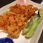 和の膳　新富 - 桜海老のかき揚げ！！
激ウマ！！