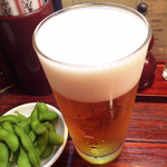 やきとり とり鳥 - 生ビール500円