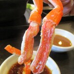 しゃぶ葉 - ”生本ずわいがに食べ放題” のずわい蟹。