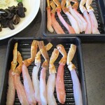しゃぶ葉 - ”生本ずわいがに食べ放題” のずわい蟹。