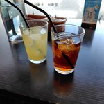 フォルトゥーナ - グレープフルーツジュースとアイスティー