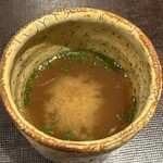 鮨菜 和喜智 - キンキ出汁　お味噌汁