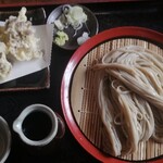 むさしの庵　甚五郎 - せいろ蕎麦　舞茸の天婦羅