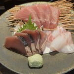 Jidori Washoku Private rooms Izakaya Torisai Hon Atsugi Ten - Directly Sourced from the Market!! Assorted Sashimi – 3 Types