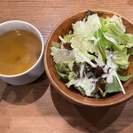 HERO'S ステーキハウス - サラダとスープ