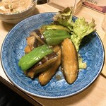 すみれ - 長ナスピーマン生姜醤油炒め650円