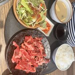 韓の台所 別邸 - カルビセット200㌘