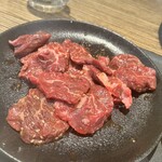 韓の台所 別邸 - ハラミ　焼き鯛に乗せた後なので少し少な目　でもたっぷりあります