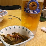 常盤木 -  きんぴら＆生ビール