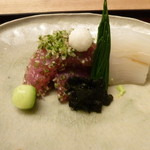 天神橋 青木 -  お造り＜鰹、はりいか＞