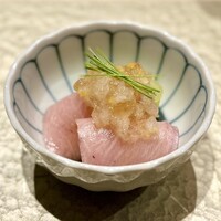鮨 富かわ - 氷見寒ぶりのお造り