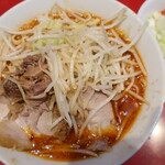 ラーメン二郎 - ラーメン半分＋ＳＫ白ネギ