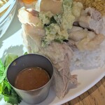 マンゴツリーカフェ - 茹で鶏のジンジャーソースがけ（ガイトム）1辛