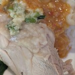 マンゴツリーカフェ - 茹で鶏のジンジャーソースがけ（ガイトム）1辛