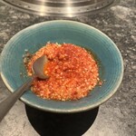 六本木 焼肉きらく - こうなる。これが兎に角美味しい