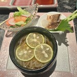 六本木 焼肉きらく - ひとくちそば、これも美味しかった