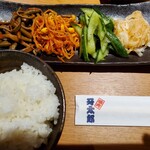 焼肉 牙太郎 - ナムル盛合せ、ライス中旬(^ε^)-☆Chu!!