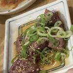 松よし - 「生物•焼キモ(炙りレバー)」(税込1,200円)