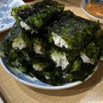 松よし - オススメの〆「韓国のり巻き」(裏メニュー)