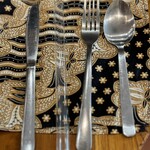 Bali Buda cafe - カトラリー、ガラスのストロー