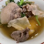 銀座 しのはら - 黒っぽいのがイノシシ　白っぽいのが熊