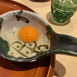 銀座 しのはら - 烏骨鶏の卵　これだけで美味しい