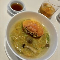中国料理 礼華 四君子草 - 上海蟹と白菜のあんかけスープ麺