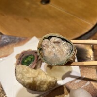 味とく家 - 牡蠣春巻、秋刀魚ネギ巻き、さつまいも