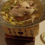 ゆのごう美春閣 - 長めにしゃぶしゃぶ〜脂が、少し、うっ。。