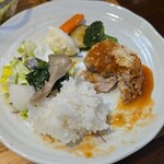 キッチン ブルー グローブ - 再びワンプレート