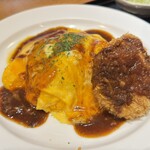 浅草うまいもん あづま - ヒレのっけオムライス