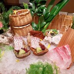 旅館かわな - 簀立て盛り