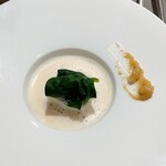 Nicolas Chevrollier - ホタテ貝のテリーヌ　軽いレモンクリームソース