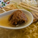 喜一 - 辛味噌を絶品塩スープに溶かす