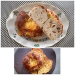 うーぱんベーカリー - ＊生地はモチモチ食感、チーズの味わいがよく美味しい。