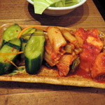 万両 -  2014.5キムチ三種盛り