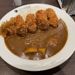 CoCo壱番屋 - 牡蠣カレー5辛（期間限定）＋野菜ハーフ