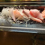 えび寿し - カンパチ ブリ 