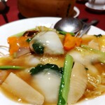 275931095 - 海鮮と季節野菜のあんかけ焼きそば