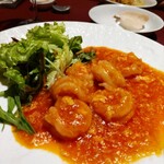 275931093 - プリプリ大海老のチリソース煮