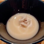 伯雲 - 鱈の白子と北海道の百合根「月光」の白味噌仕立て