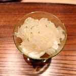 伯雲 - 上に酢橘のシャーベット