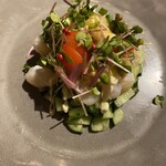 PISOLA - 貝柱とキュウリのタルタル⟡.·*.大好き(*^ω^*)